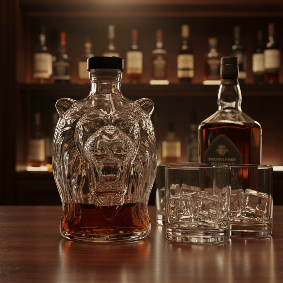 KingCask™ / Lions Roar Whiskey Bottle - Lovitzo