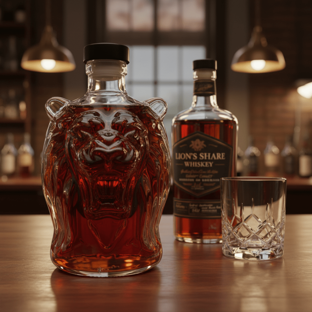 KingCask™ / Lions Roar Whiskey Bottle - Lovitzo