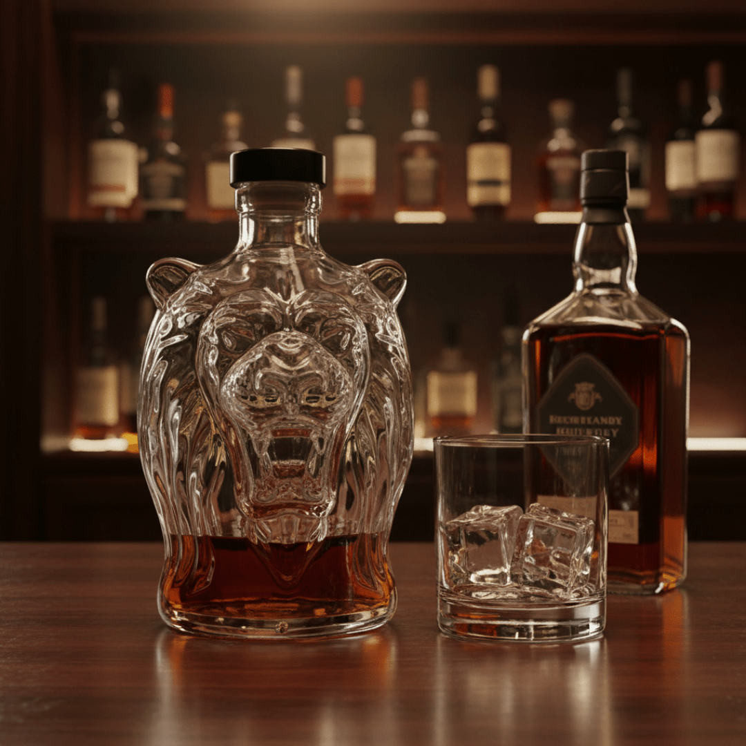 KingCask™ / Lions Roar Whiskey Bottle - Lovitzo