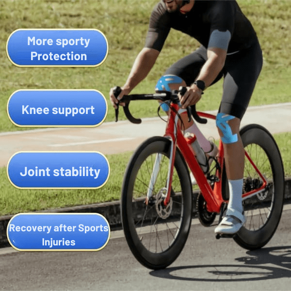 Knee Brace | Pre - Cut Kinesiology Tape | Breathable Knee Support | Flexonix - Lovitzo