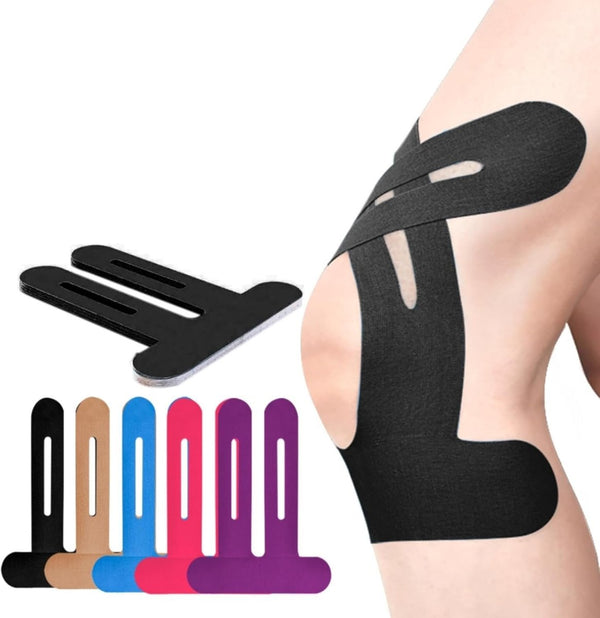 Kniebandage | Vorgefertigtes Kinesiologie-Tape | Atmungsaktive Knieunterstützung | Flexonix