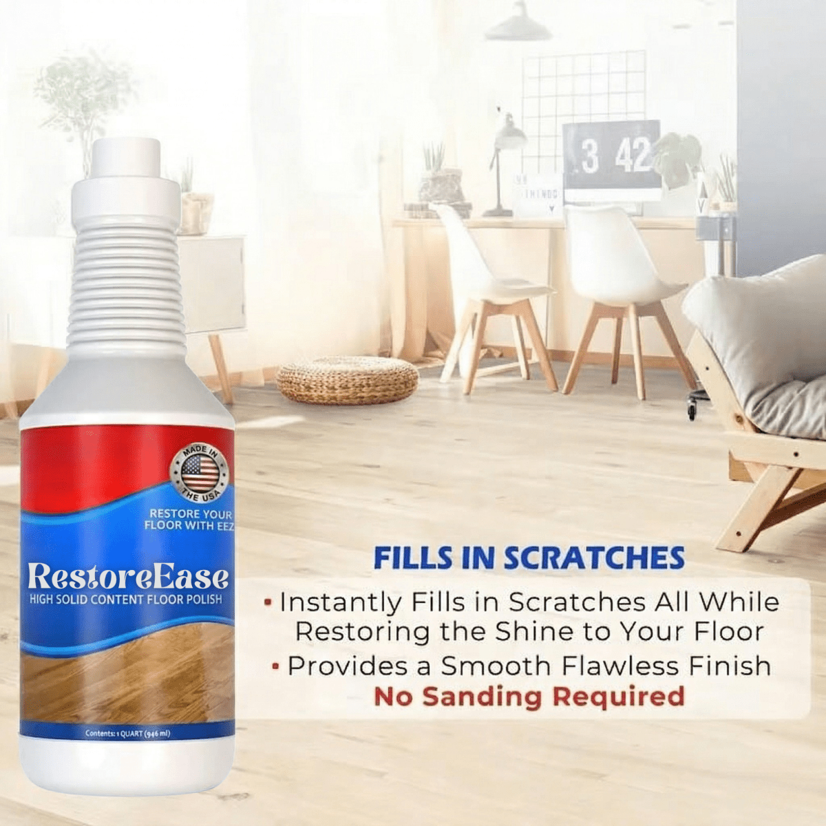 Last Day 50% OFF | RestoreEase – Clean - llx Floor Restorer – Shine & Protect Instantly - Lovitzo