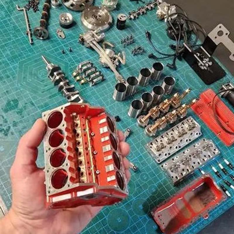 Last Day Promotion 50% OFF | IronV8 – Real Gas Engine Model Kit - Lovitzo