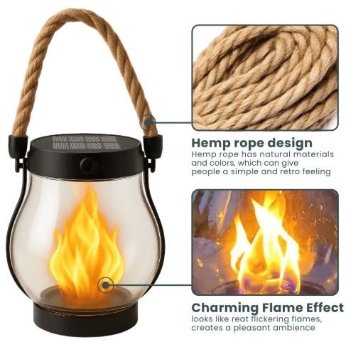 【LAST DAY SALE】SolarFlare™ Solar Lantern Outdoor Lamp - Lovitzo