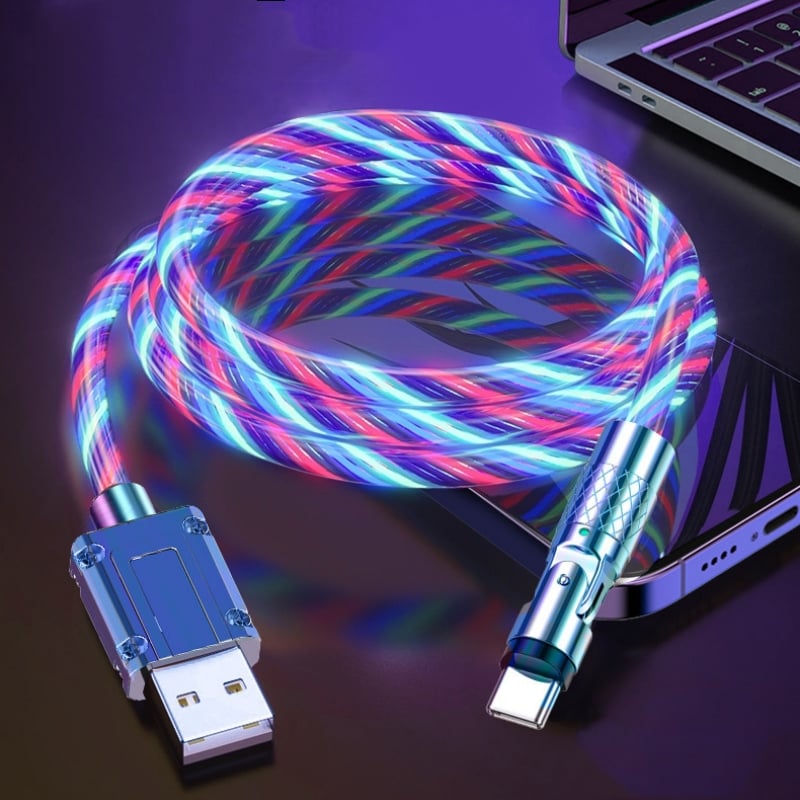 LightLink™ / 540° Rotating Fast Charging Cable with Lights - Lovitzo
