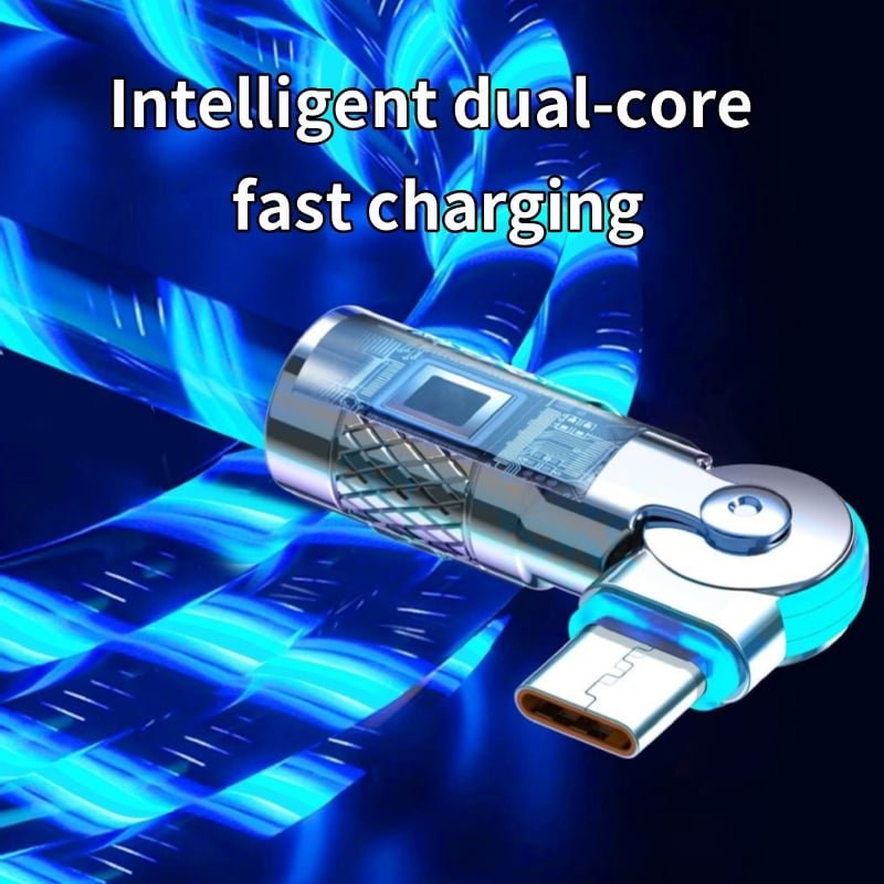 LightLink™ / 540° Rotating Fast Charging Cable with Lights - Lovitzo