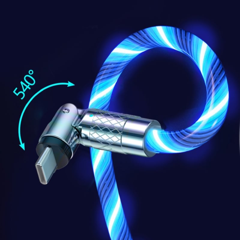 LightLink™ / 540° Rotating Fast Charging Cable with Lights - Lovitzo