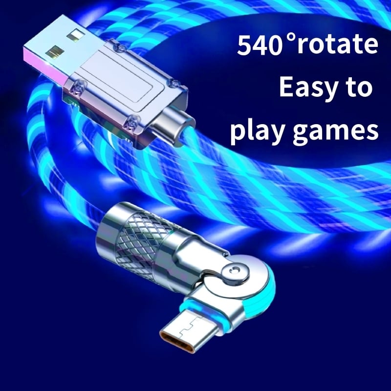 LightLink™ / 540° Rotating Fast Charging Cable with Lights - Lovitzo
