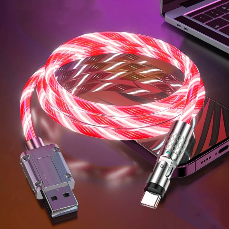 LightLink™ / 540° Rotating Fast Charging Cable with Lights - Lovitzo