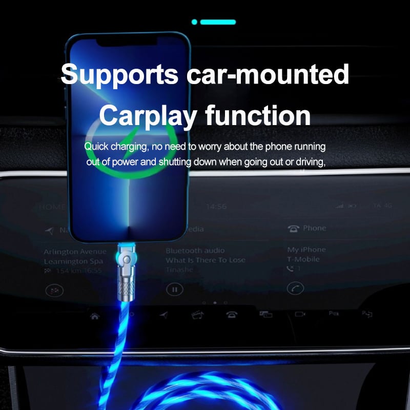 LightLink™ / 540° Rotating Fast Charging Cable with Lights - Lovitzo