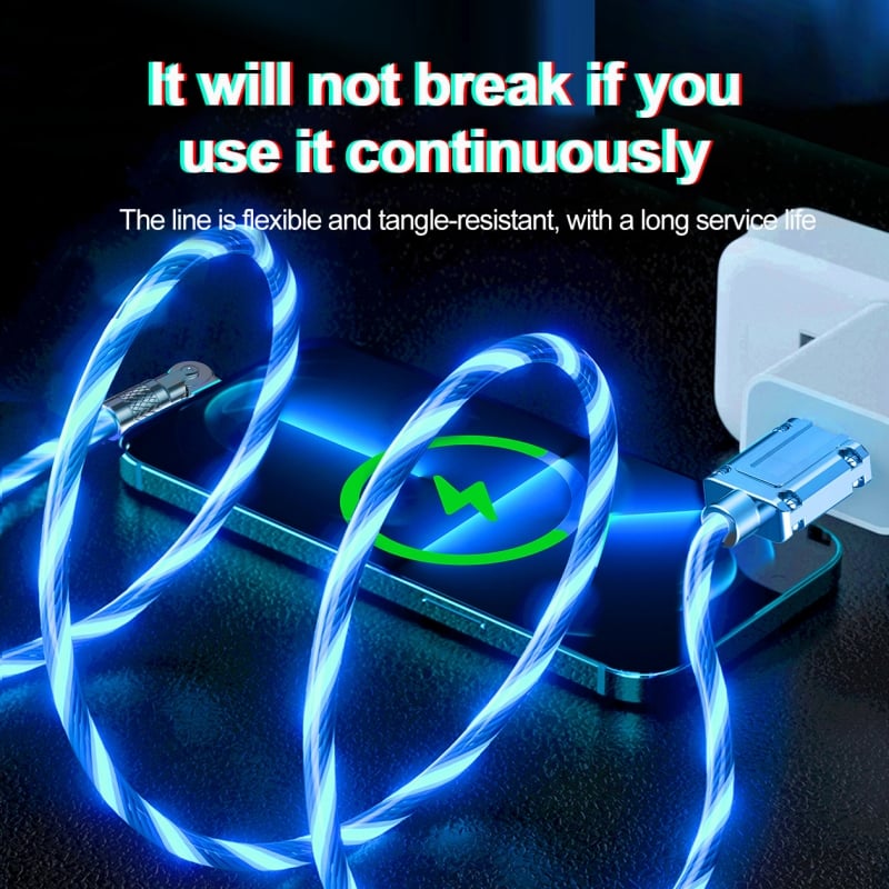 LightLink™ / 540° Rotating Fast Charging Cable with Lights - Lovitzo