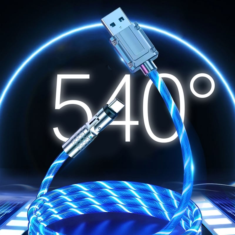 LightLink™ / 540° Rotating Fast Charging Cable with Lights - Lovitzo