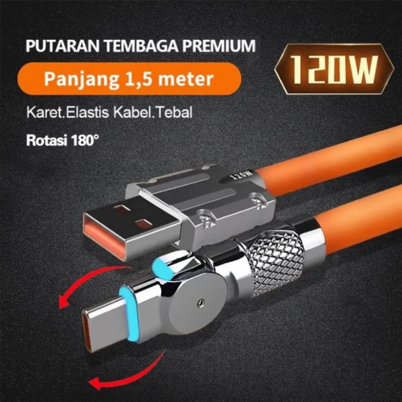 LightLink™ / 540° Rotating Fast Charging Cable with Lights - Lovitzo