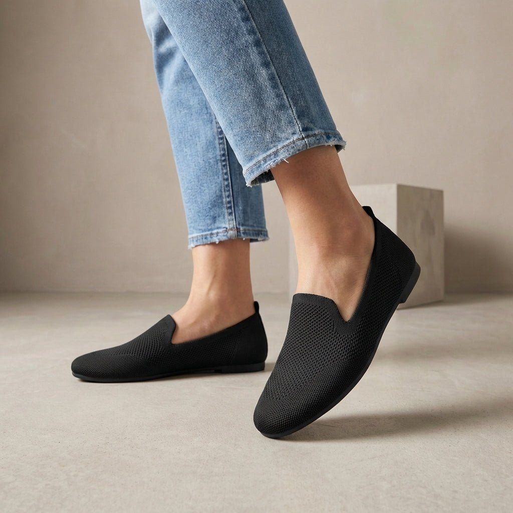 Lightweight Breathable Knit Slip-On Flats for Effortless Summer Strolls | BreezeKnit - Lovitzo