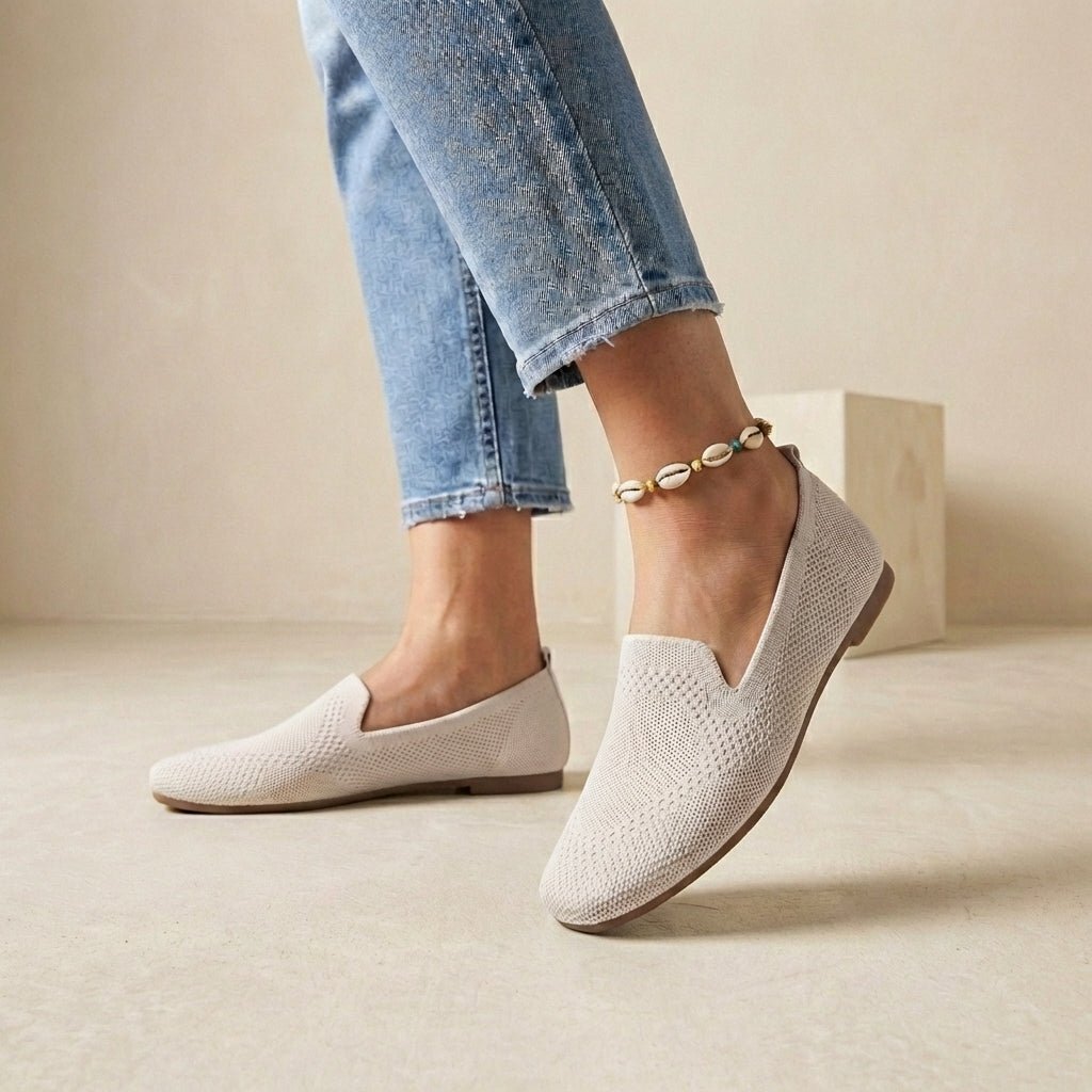 Lightweight Breathable Knit Slip-On Flats for Effortless Summer Strolls | BreezeKnit - Lovitzo