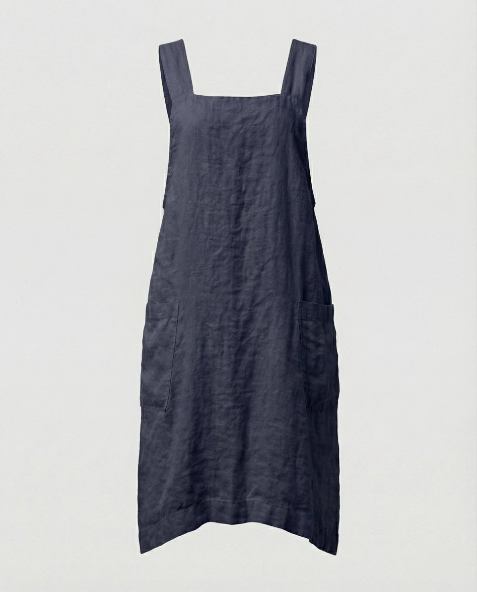 Lovitzo | Cotton apron dress with pockets - Lovitzo