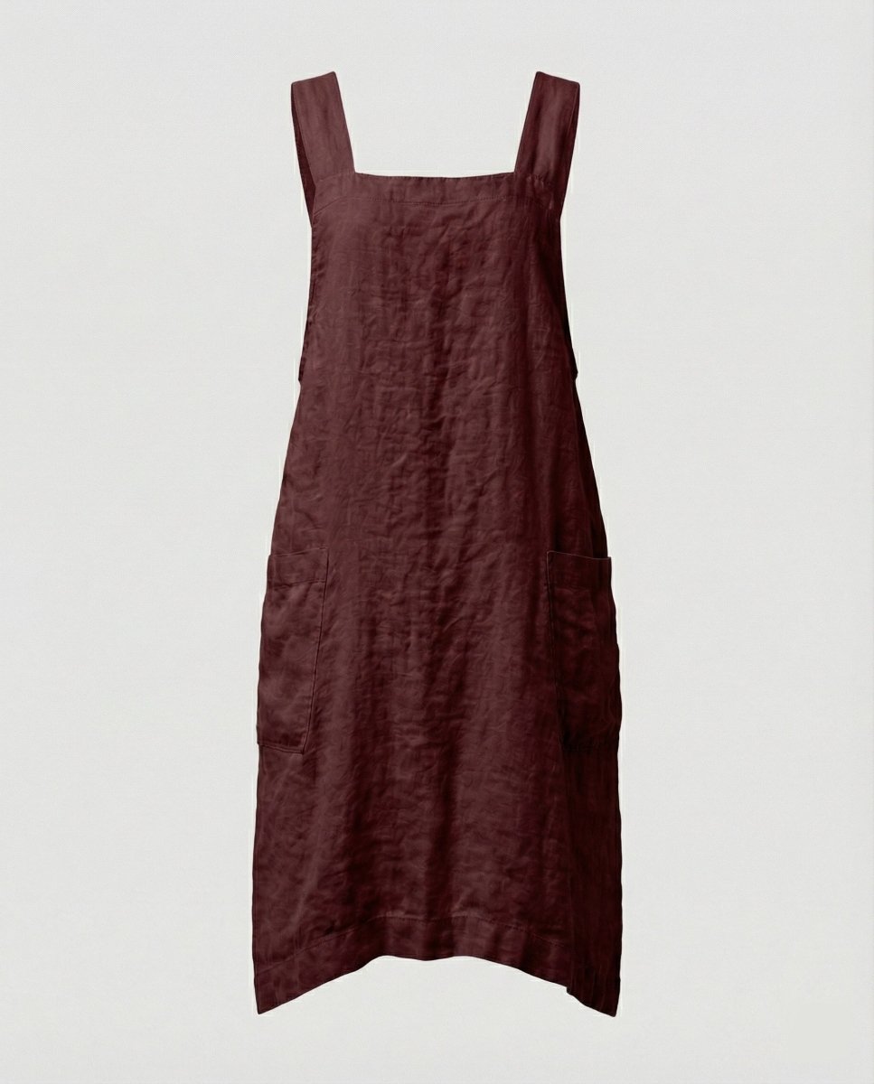 Lovitzo | Cotton apron dress with pockets - Lovitzo