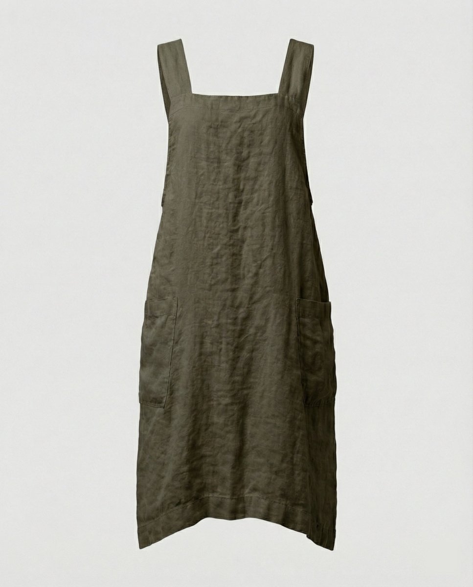 Lovitzo | Cotton apron dress with pockets - Lovitzo