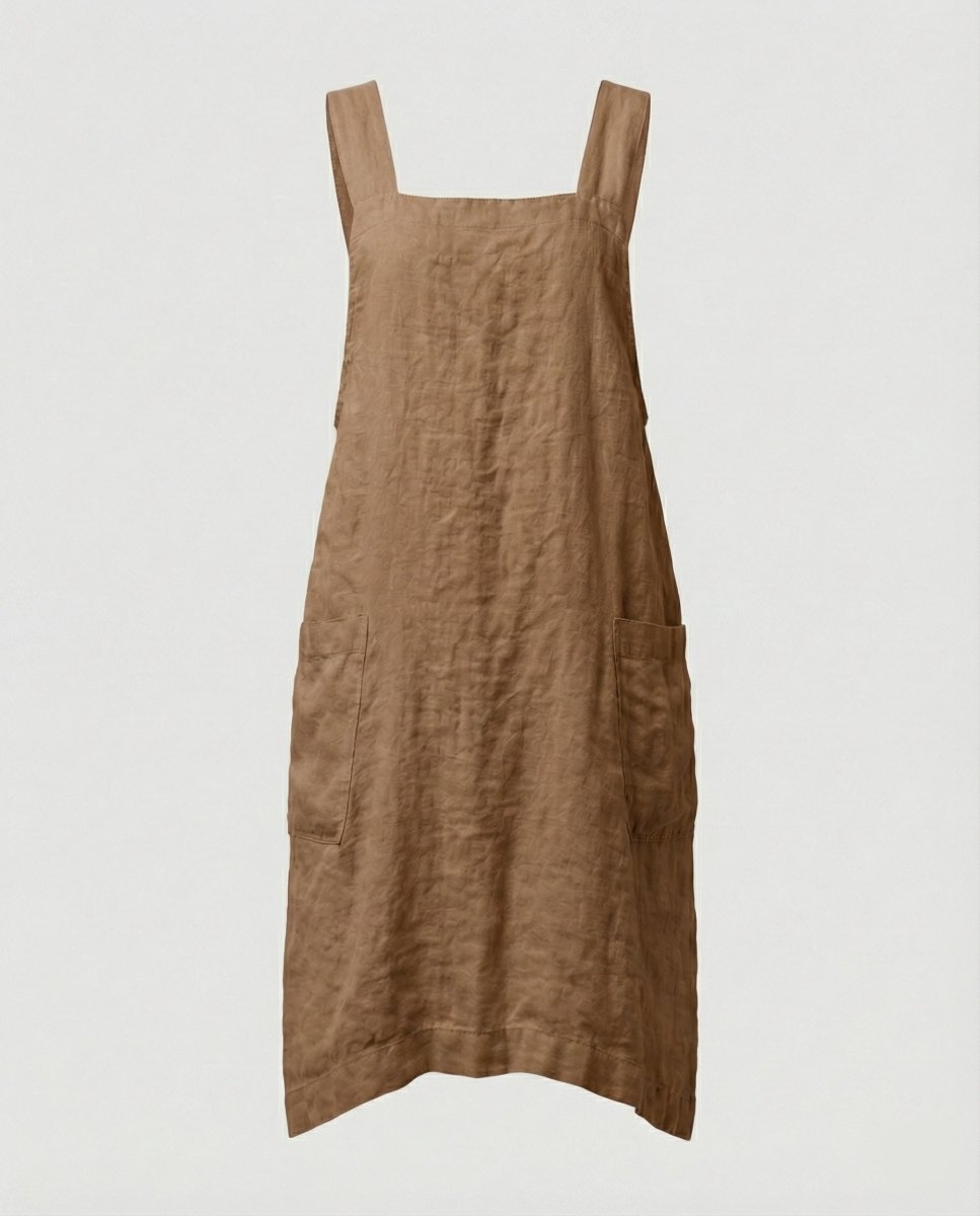 Lovitzo | Cotton apron dress with pockets - Lovitzo