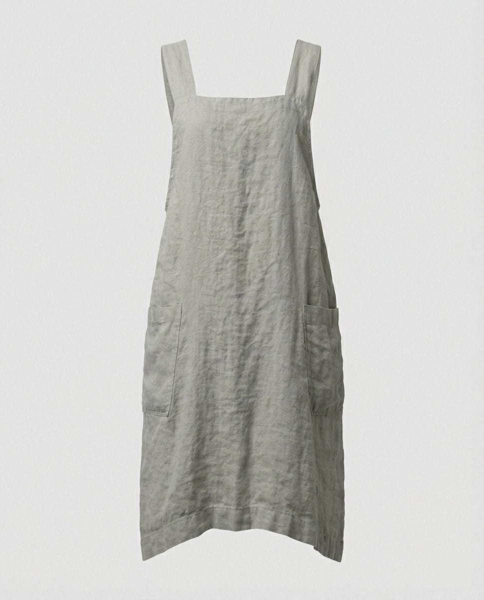 Lovitzo | Cotton apron dress with pockets - Lovitzo