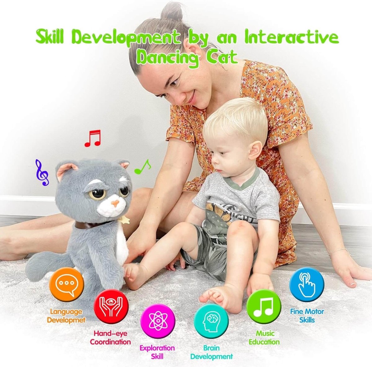Lovitzo Interactive Singing & Dancing Cat Musical Toy for Babies & Toddlers - Lovitzo