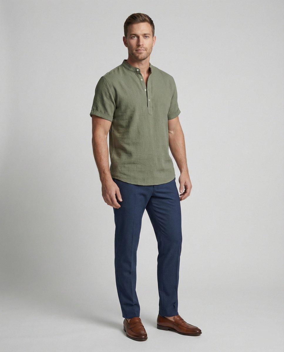 Lovitzo - Mode | High - quality, comfortable men's polo shirt with V - neck - Lovitzo