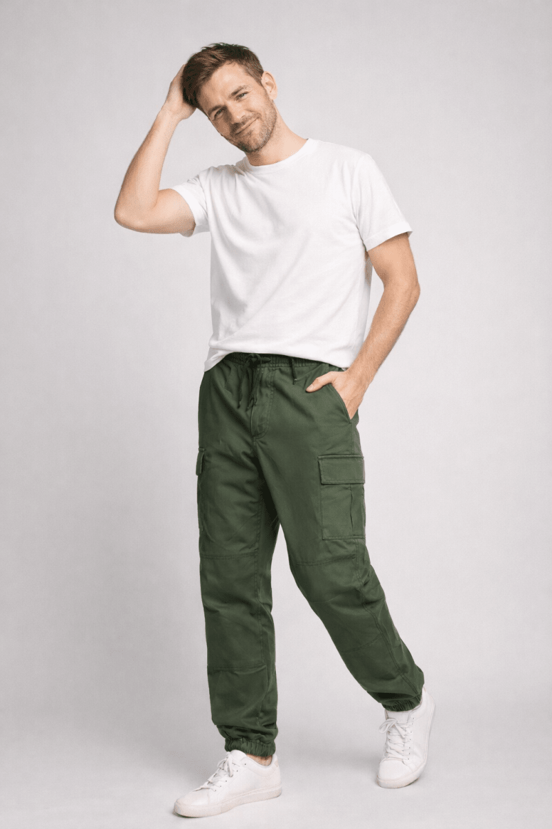 Lovitzo - Mode | Men's Cargo Trousers with Multiple Pockets - Lovitzo