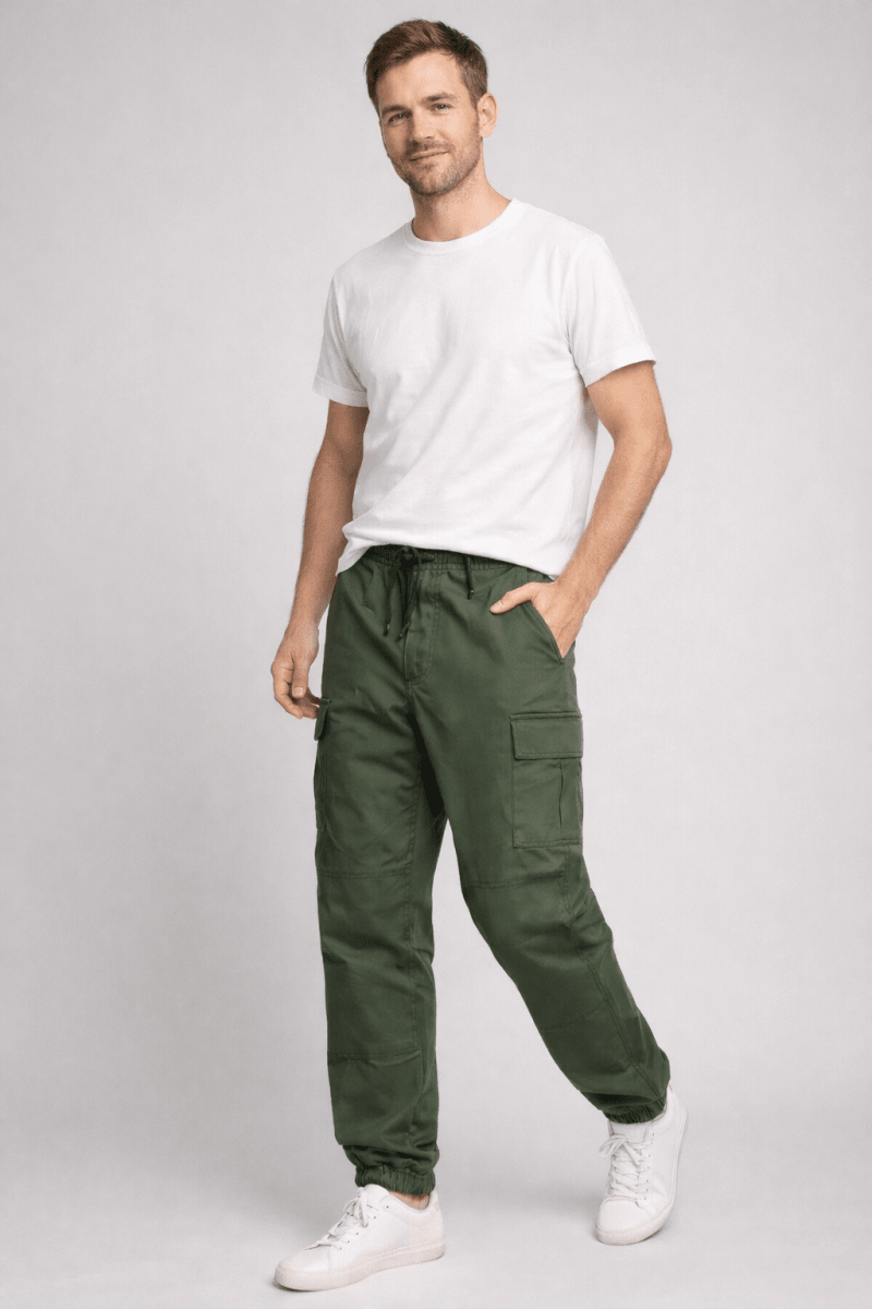 Lovitzo - Mode | Men's Cargo Trousers with Multiple Pockets - Lovitzo