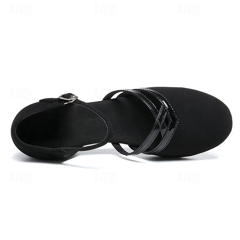 Lovitzo - Mode | Modern dance shoes for women - Black - High - quality suede - Lovitzo