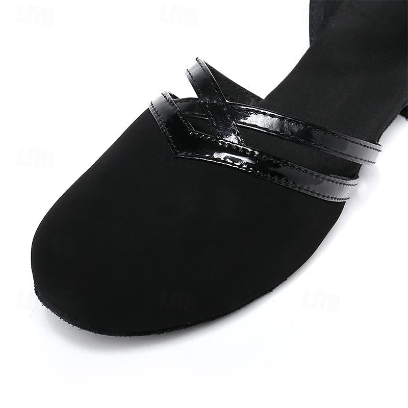 Lovitzo - Mode | Modern dance shoes for women - Black - High - quality suede - Lovitzo