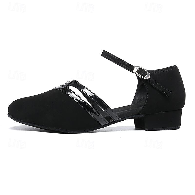 Lovitzo - Mode | Modern dance shoes for women, black, high - quality suede - Lovitzo