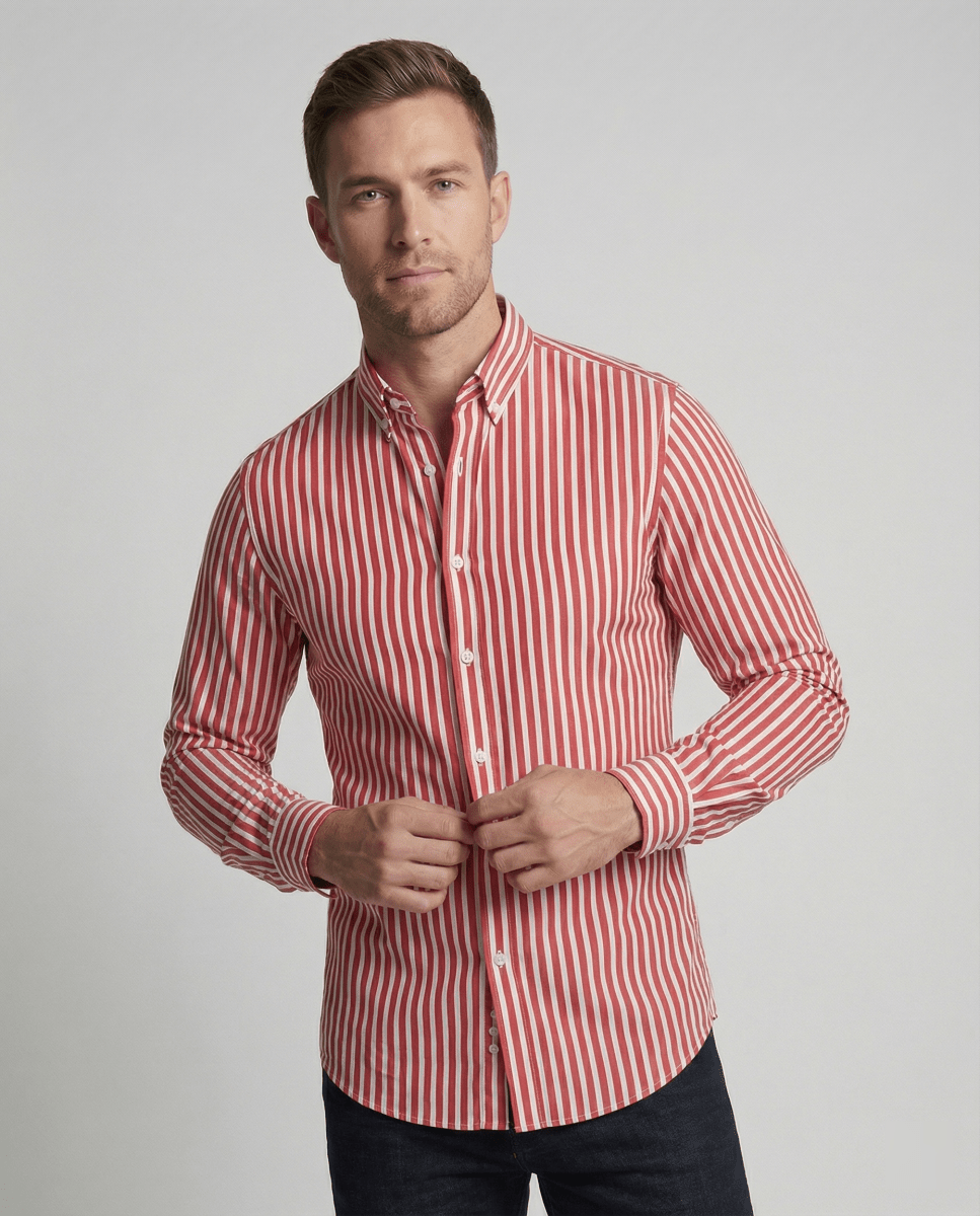 Lovitzo - Mode - Striped Men's Antonio Shirt, fashionable and stylish. Normal price. - Lovitzo