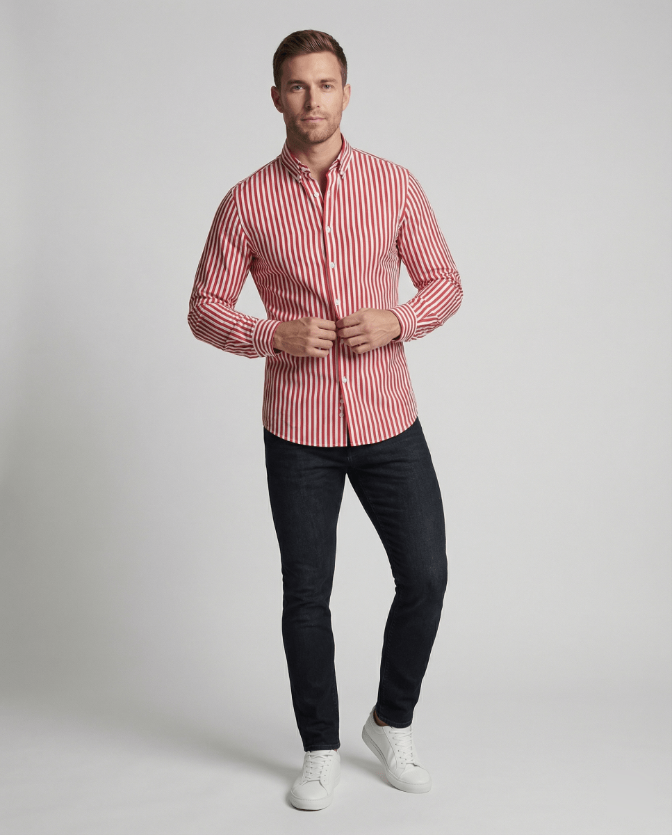 Lovitzo - Mode - Striped Men's Antonio Shirt, fashionable and stylish. Normal price. - Lovitzo