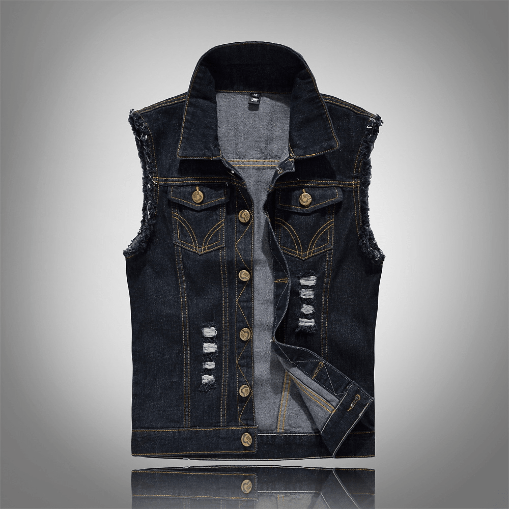 Lovitzo - Mode Stylish Denim Vest for Men - Lovitzo