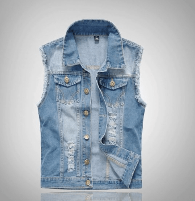 Lovitzo - Mode Stylish Denim Vest for Men - Lovitzo