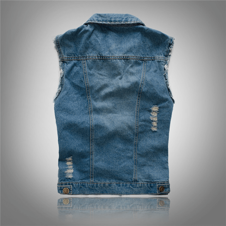 Lovitzo - Mode Stylish Denim Vest for Men - Lovitzo