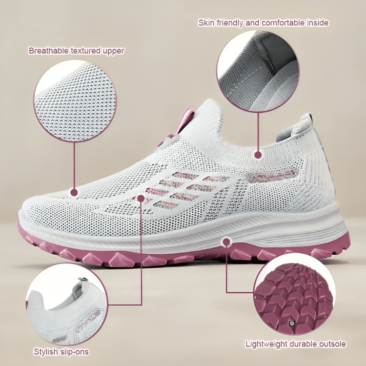 Lumora | Women's Orthopedic Slip-On Sneakers | Arch Support - Lovitzo