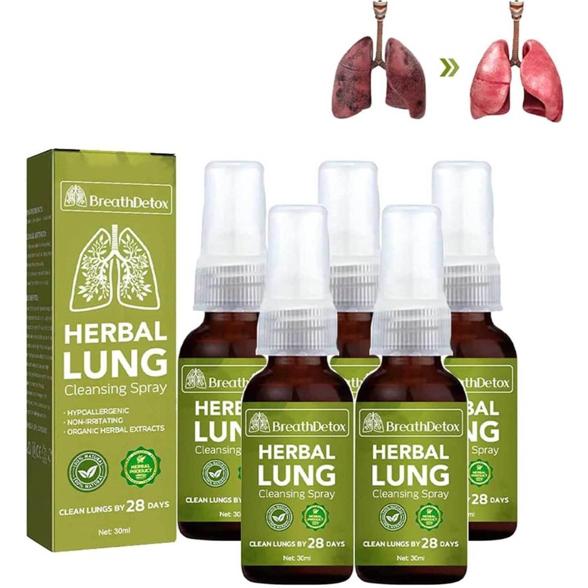LungRelief - Lung Detox Spray - Lovitzo