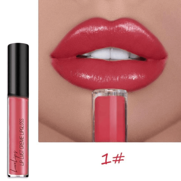 LuxeLips™ / Ultimatives 12-Farben-Creme-Lippenstift-Set – Farbe, die den ganzen Tag hält!