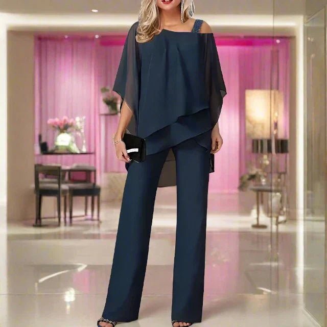 Luxury chiffon set for elegant evenings - Lovitzo