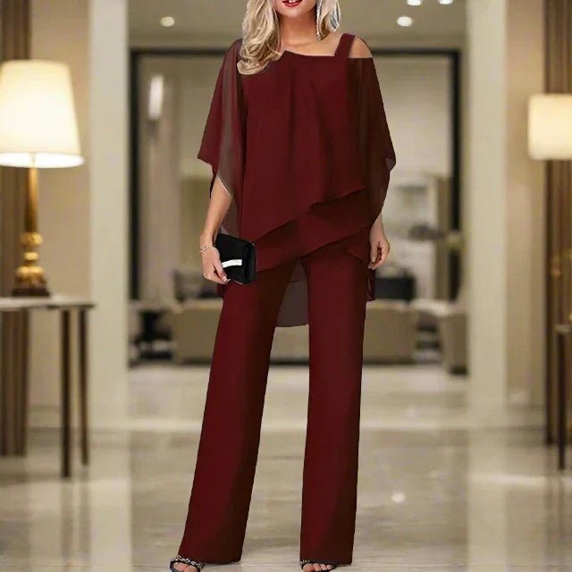 Luxury chiffon set for elegant evenings - Lovitzo