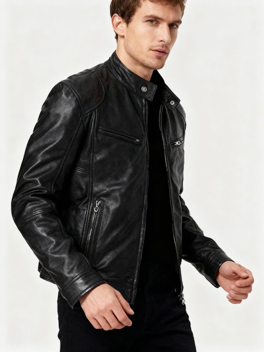 Men's jacket with lining, pockets and adjustable cuffs – casual and everyday jacket - Lovitzo