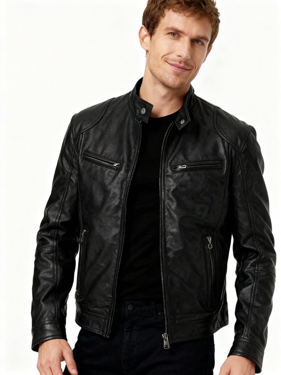 Men's jacket with lining, pockets and adjustable cuffs – casual and everyday jacket - Lovitzo