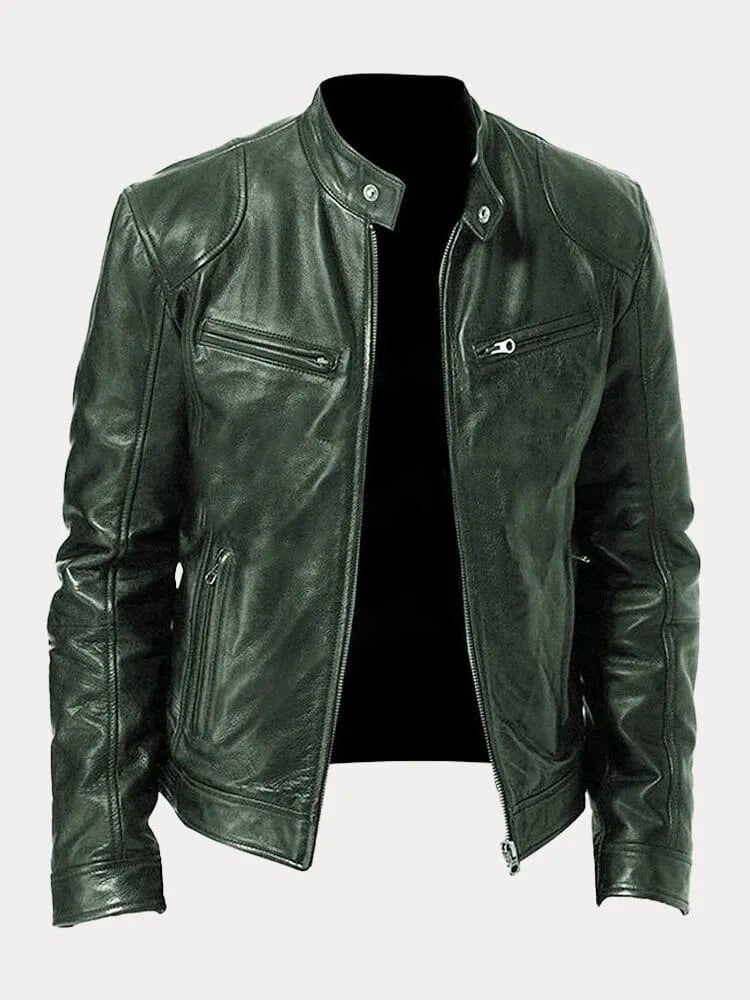Men's jacket with lining, pockets and adjustable cuffs – casual and everyday jacket - Lovitzo