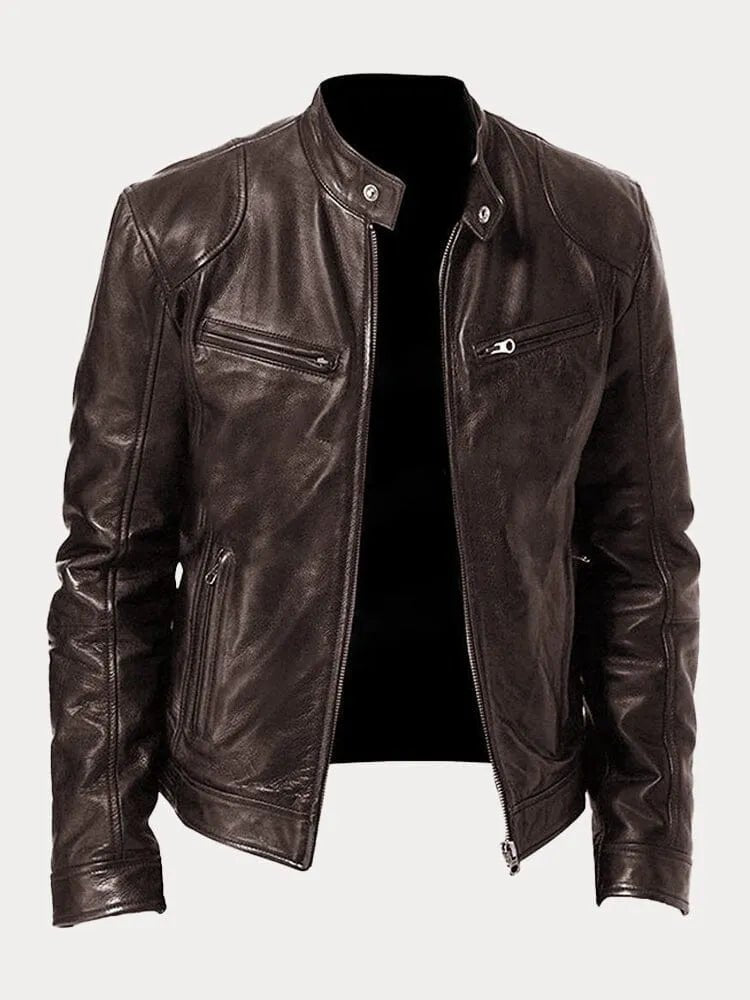 Men's jacket with lining, pockets and adjustable cuffs – casual and everyday jacket - Lovitzo
