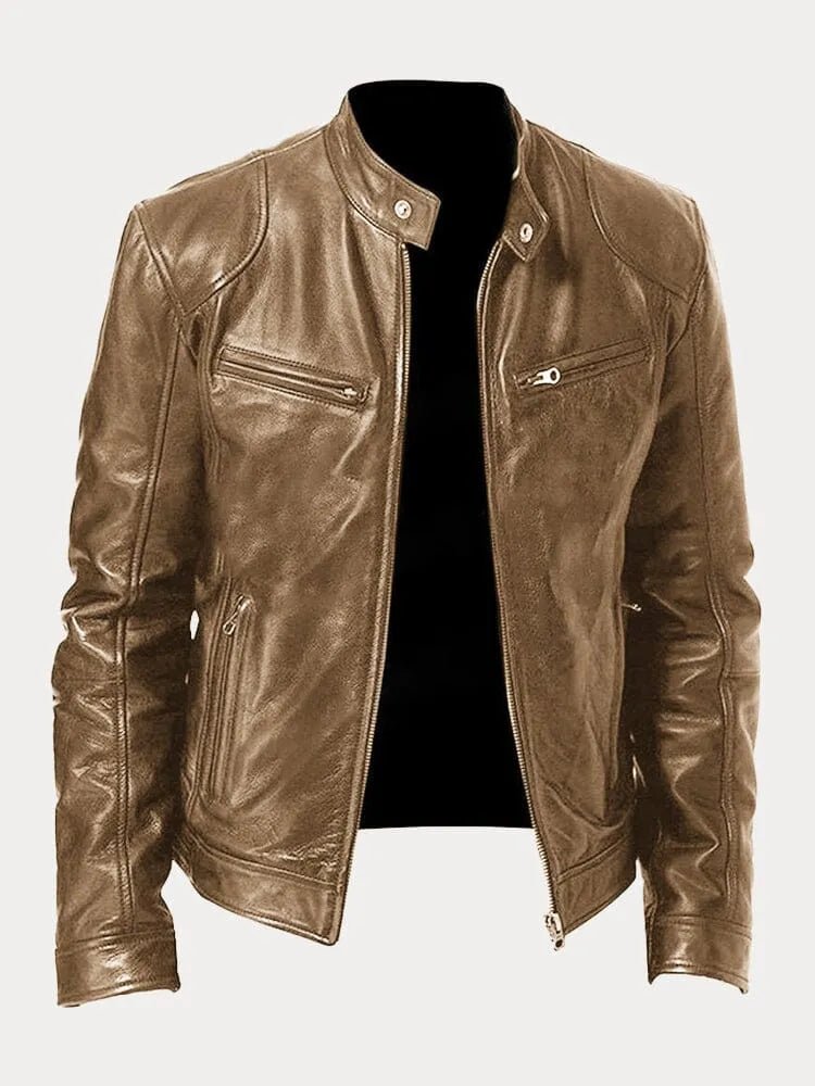 Men's jacket with lining, pockets and adjustable cuffs – casual and everyday jacket - Lovitzo