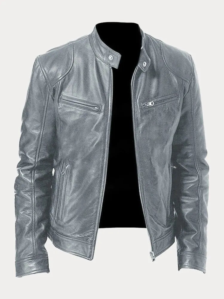 Men's jacket with lining, pockets and adjustable cuffs – casual and everyday jacket - Lovitzo