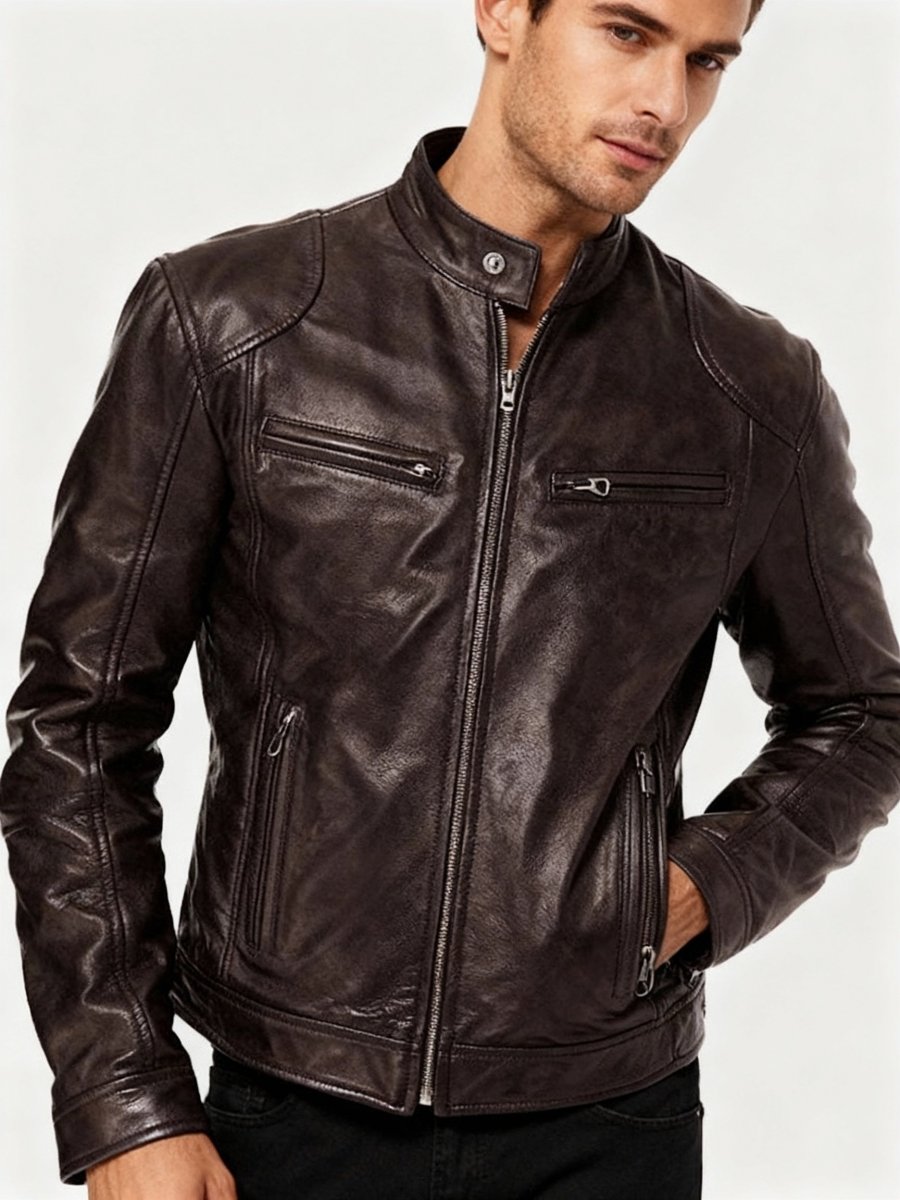 Men's jacket with lining, pockets and adjustable cuffs – casual and everyday jacket - Lovitzo