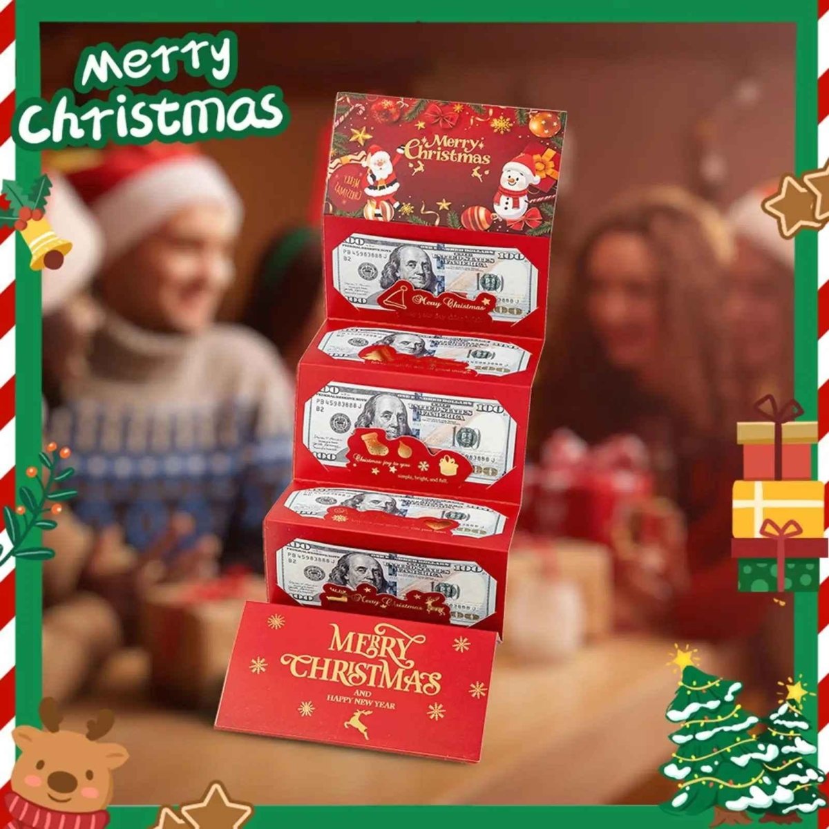 MerryMoney™ / Christmas Cash Envelopes – Gift Cash in Style (Buy 1 Get 1 FREE) - Lovitzo