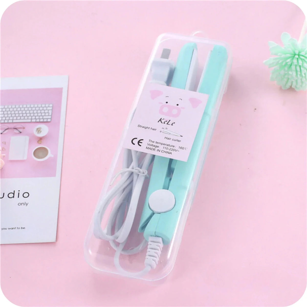 Mini Professional Styler – Portable, Bivolt, Straight & Curl - Lovitzo